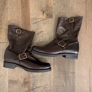 Frye Veronica Brown Short Leather Boots NWOT